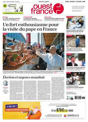 Cover of Ouest France (Caen - Bayeux - Falaise - Vire)