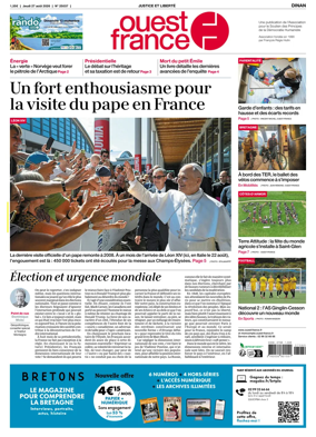 Cover of Ouest France (Dinan)