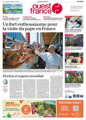 Cover of Ouest France (Mayenne)