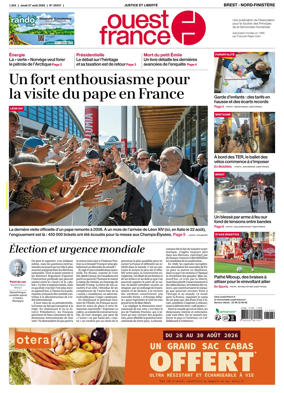 Cover of Ouest France (Nord-Finistere)