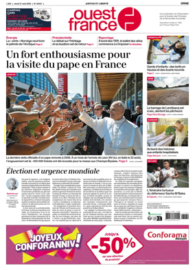 Cover of Ouest France (Orne)