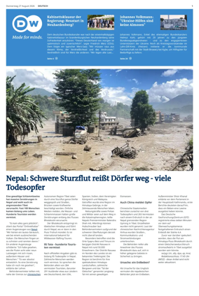 Cover of Deutsche Welle (German edition)
