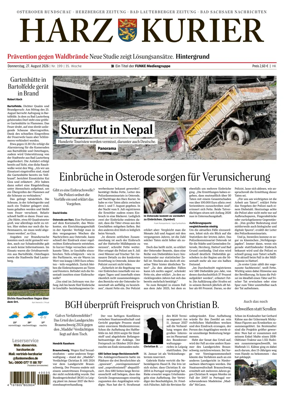 Cover of Harz Kurier