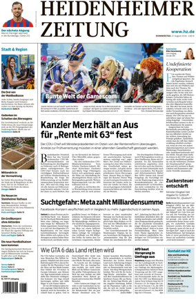 Cover of Heidenheimer Zeitung