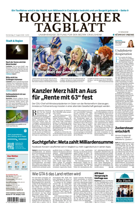 Cover of Hohenloher Tagblatt