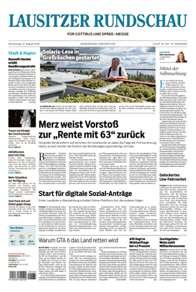 Cover of Lausitzer Rundschau