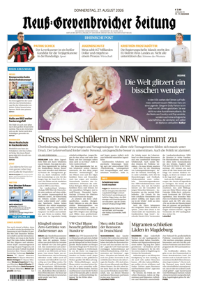 Cover of Neuss-Grevenbroicher Zeitung Neuss