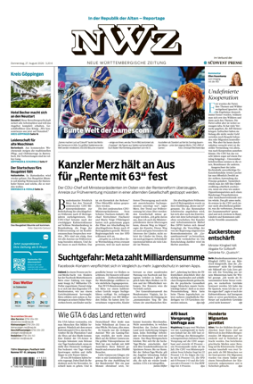 Cover of NWZ – Neue Wurttembergische Zeitung