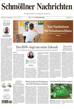 Cover of Ostthuringer Zeitung (Schmolln)