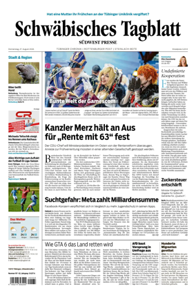 Cover of Schwabisches Tagblatt - Tubinger Chronik
