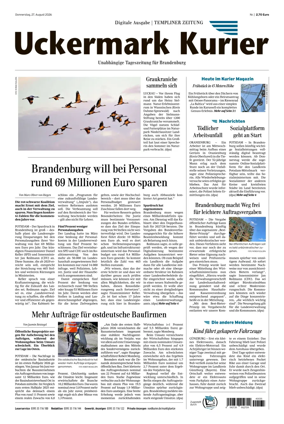 Cover of Templiner Zeitung