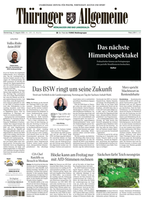 Cover of Thuringer Allgemeine (Muhlhausen und Bad Langensalza)