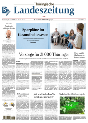 Cover of Thuringische Landeszeitung (Jena)