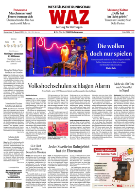 Cover of Westdeutsche Allgemeine Zeitung (Hattingen)