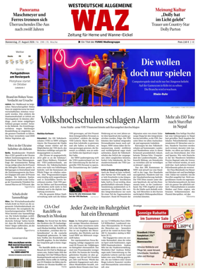 Cover of Westdeutsche Allgemeine Zeitung (Herne)