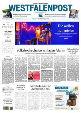 Cover of Westfalenpost (Menden)