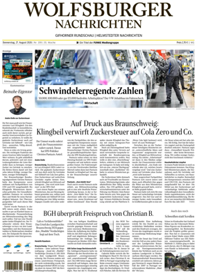 Cover of Wolfsburger Nachrichten (Wolfsburg-Gifhorn)