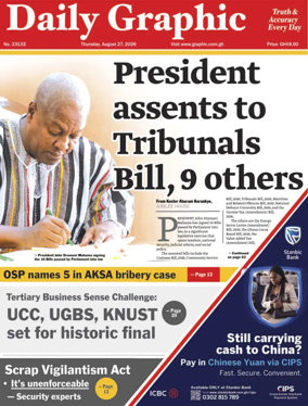 Cover of Daily Graphic