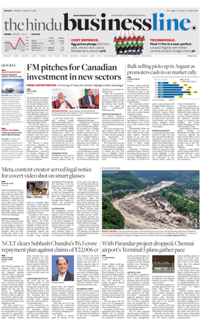 Cover of BusinessLine (Kolkata)