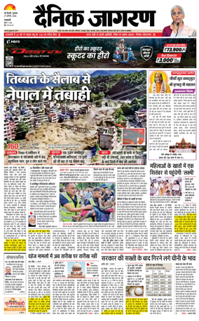 Cover of Dainik Jagran Delhi