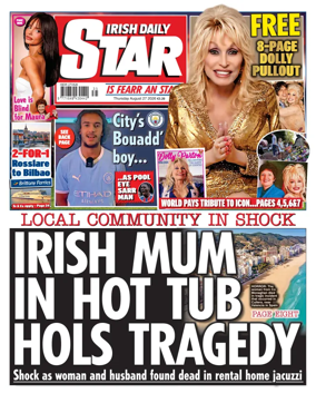 Cover of Irish Daily Star