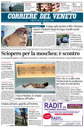 Cover of Corriere del Veneto (Treviso e Belluno)