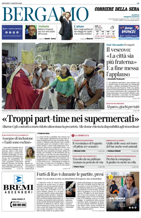Cover of Corriere della Sera (Bergamo)