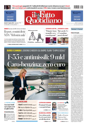 Cover of Il Fatto Quotidiano