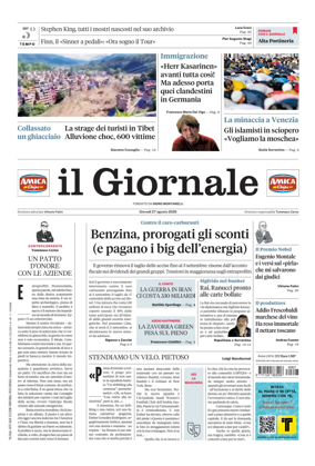 Cover of Il Giornale (Italy)