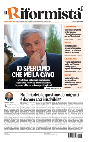 Cover of Il Riformista (Italy)