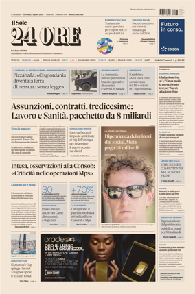 Cover of Il Sole 24 Ore