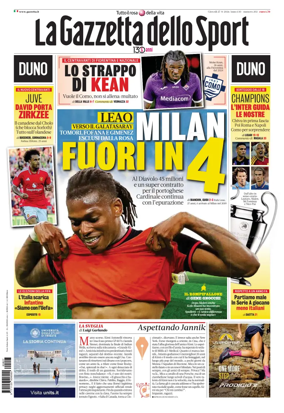 Cover of La Gazzetta dello Sport - Roma
