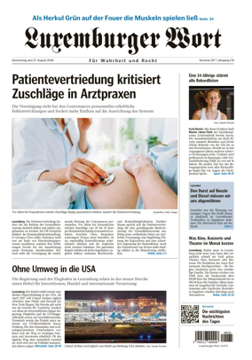 Cover of Luxemburger Wort