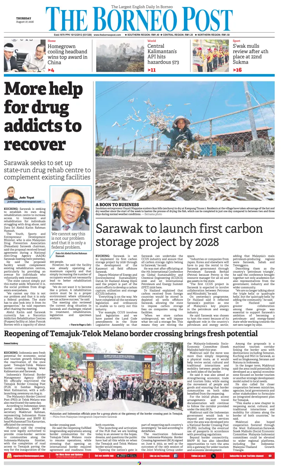Cover of The Borneo Post (Sarawak)