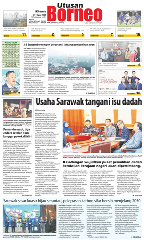 Cover of Utusan Borneo (Sarawak)