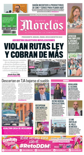 Cover of Diario de Morelos