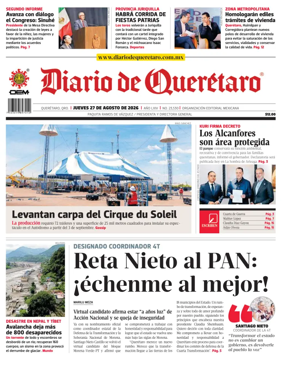 Cover of Diario de Queretaro