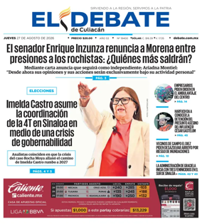 Cover of El Debate de Culiacan