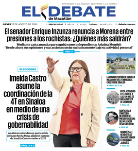 Cover of El Debate de Mazatlan