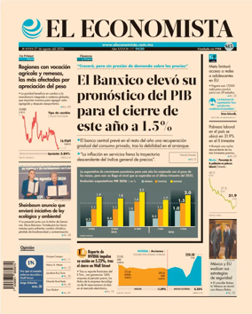 Cover of El Economista (Mexico)