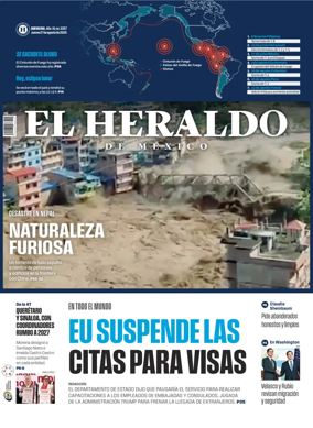 Cover of El Heraldo de Mexico