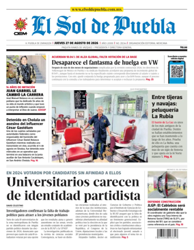 Cover of El Sol de Puebla