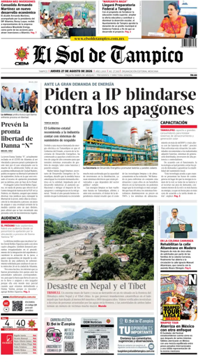 Cover of El Sol de Tampico