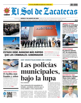 Cover of El Sol de Zacatecas