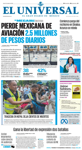 Cover of El Universal