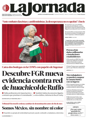 Cover of La Jornada