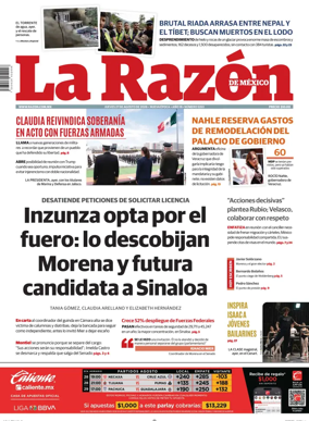 Cover of La Razon de Mexico