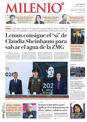 Cover of Milenio Jalisco