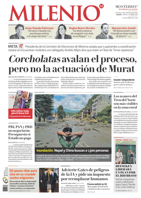 Cover of Milenio Monterrey