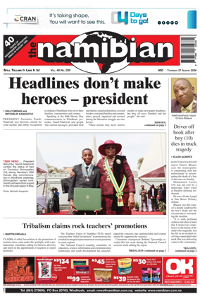 Cover of The Namibian